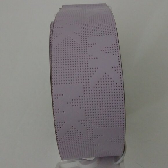 Michael Kors Buckle Silver MK Signature Embossed Violet  Belt main image 6